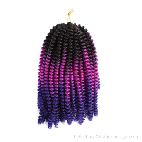 Hot sell 8'  spring twist  wholesale Synthetic 350 spring twist hair